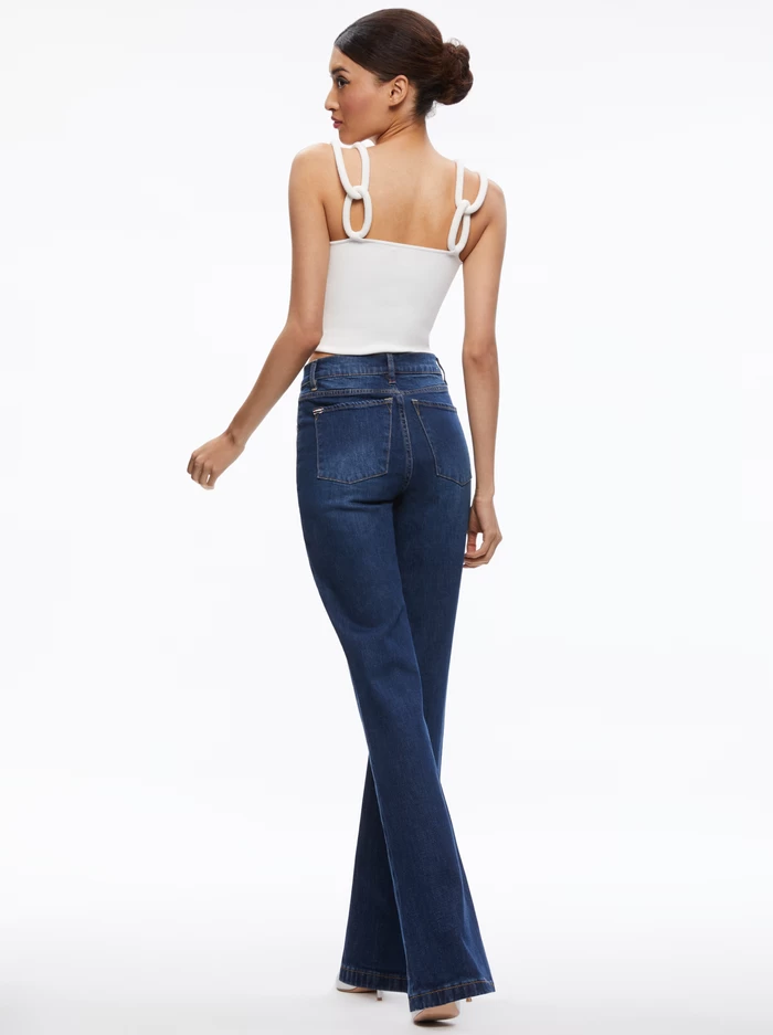 AMAZING HIGH RISE STRAIGHT FULL LENGTH JEAN
